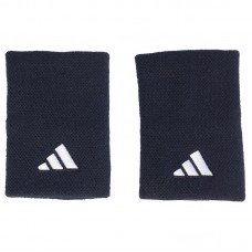 Muñequeras Adidas Azul Oscuro Blanco Grande 2 Unidades
