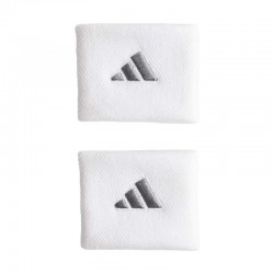 Muñequeras Adidas Blanco Plata 2 Unidades