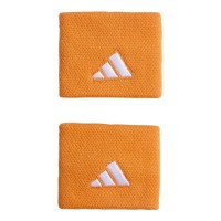 Muñequeras Adidas Naranja Blanco 2 Unidades