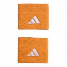 Muñequeras Adidas Naranja Blanco 2 Unidades