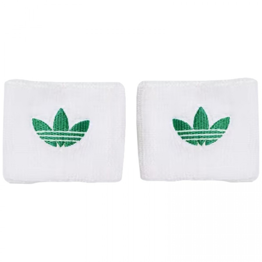 Muñequeras Adidas Original Tenis Blanco 2 Unidades
