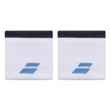 Muñequeras Babolat Cortas Blanco Azul 2 Unidades
