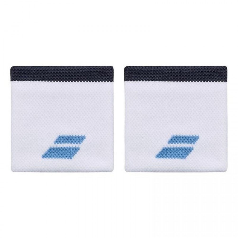 Babolat Pulseiras Curtas Branco Azul 2 Unidades