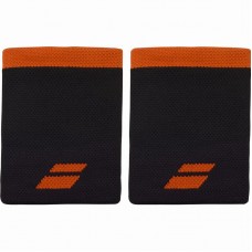 Muñequeras Babolat Logo Jumbo Negro Rojo 2 Unidades