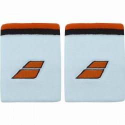 Muñequeras Babolat Terry Jumbo Azul Claro Rojo 2 Unidades