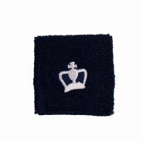 Muñequeras Black Crown Cortas Azul Marino Blanco 2 Unidades