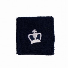 Muñequeras Black Crown Cortas Azul Marino Blanco 2 Unidades