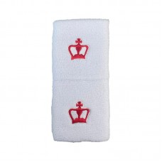 Couronne noire Short White Wristbands 2 Unites