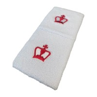 Couronne noire Short White Wristbands 2 Unites