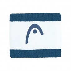 Pulseiras de cabeca listrada 2,5 azul azul-petroleo branco 2 unidades Pulseiras de cabeca listrada 2,5 azul azul-petroleo branco 2 unidades