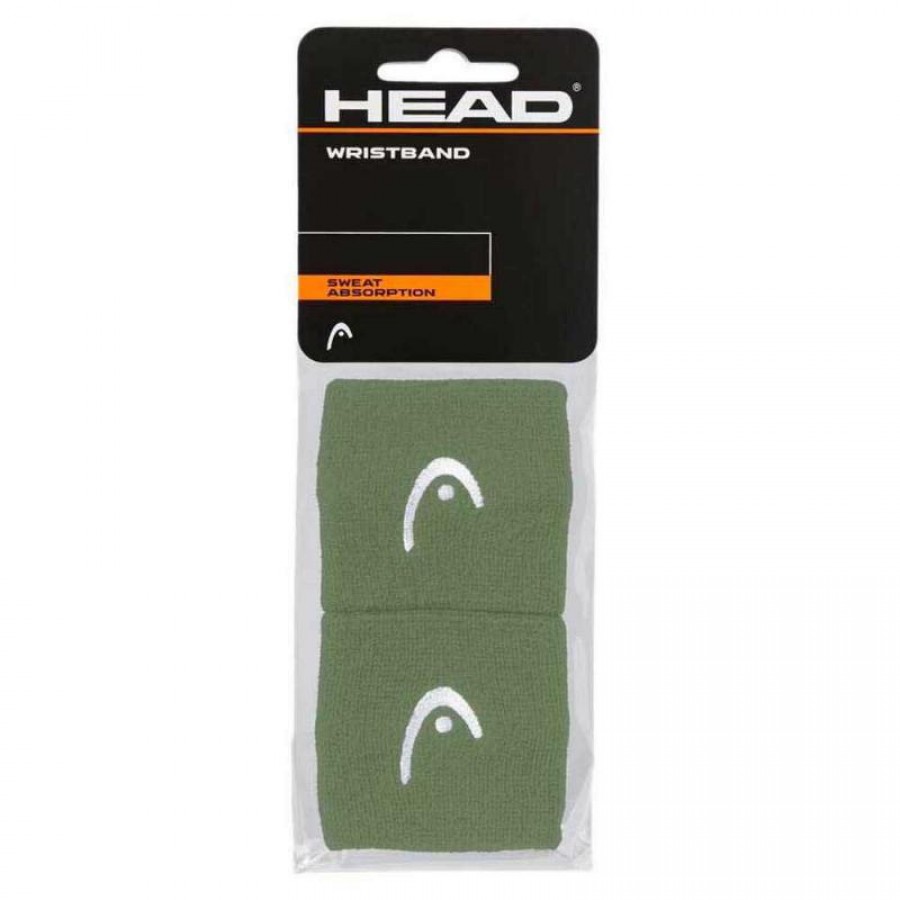 Muñequeras Head Verde Claro 2,5'