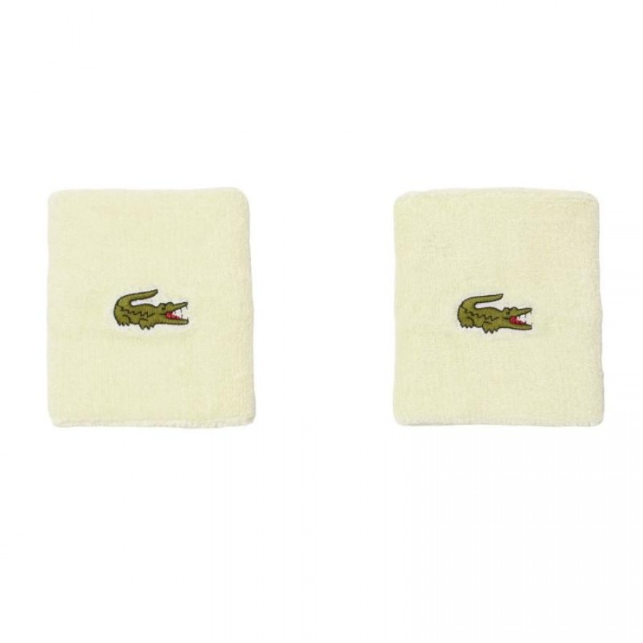 Muñequeras Lacoste Amarillo 2 Unidades