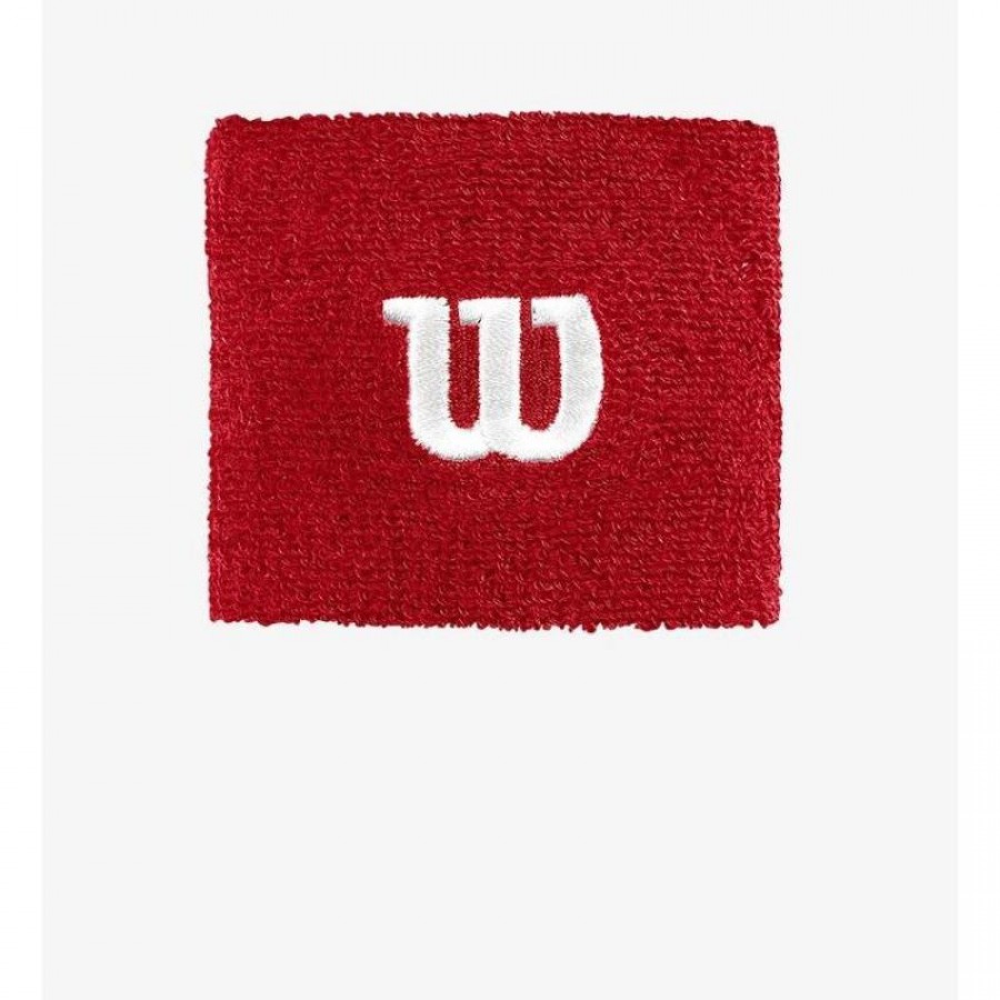 Wilson wristbands 2.5 Red White 2 Units