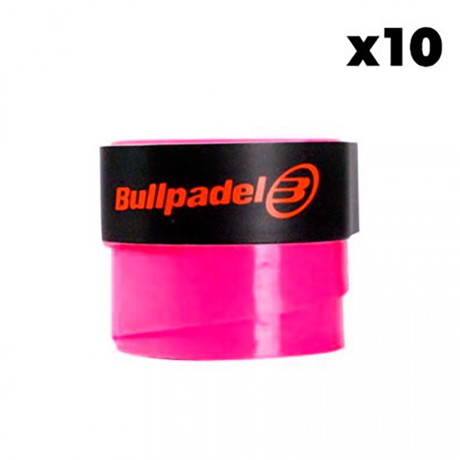 Bullpadel Plain Pink Overgrips 10 Units