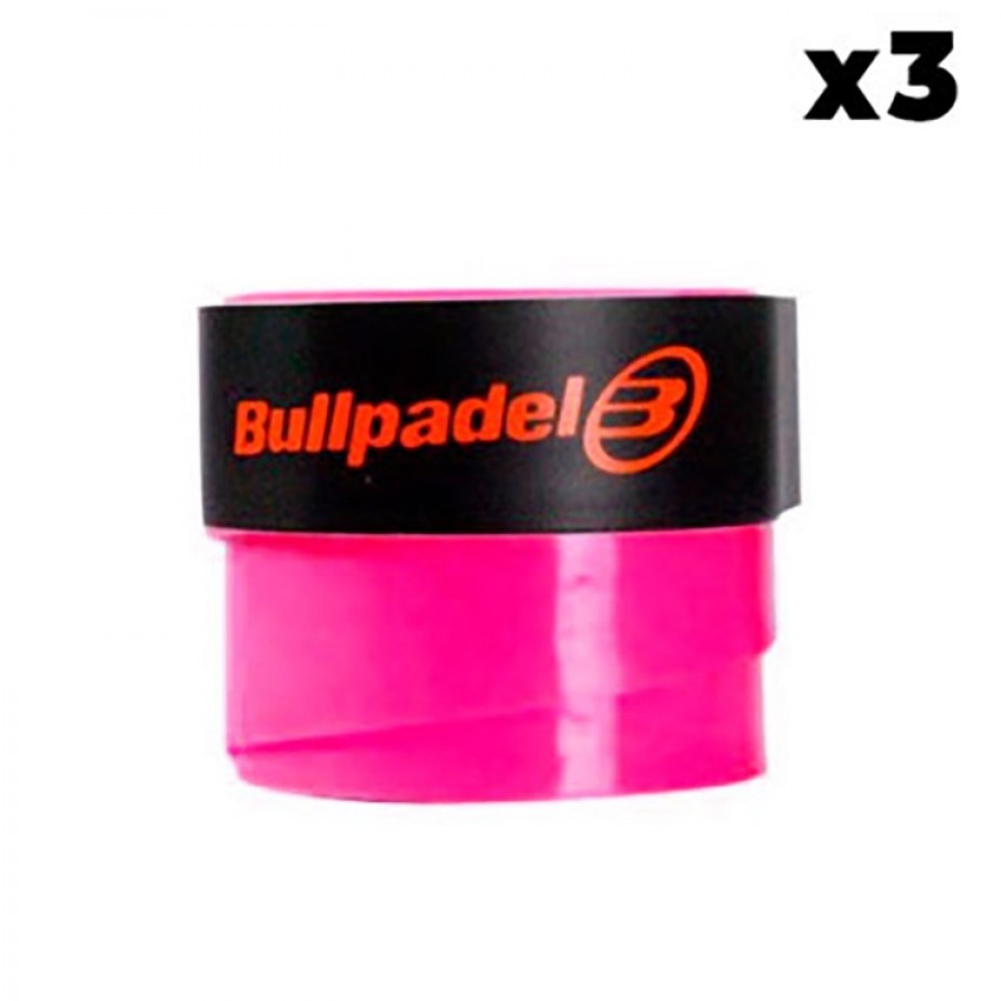 Bullpadel Plain Pink Overgrips 3 Units