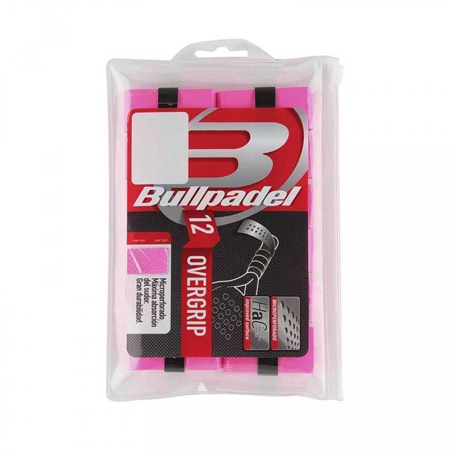Overgrips Bullpadel Microperforated Pink Fluor 12 Units