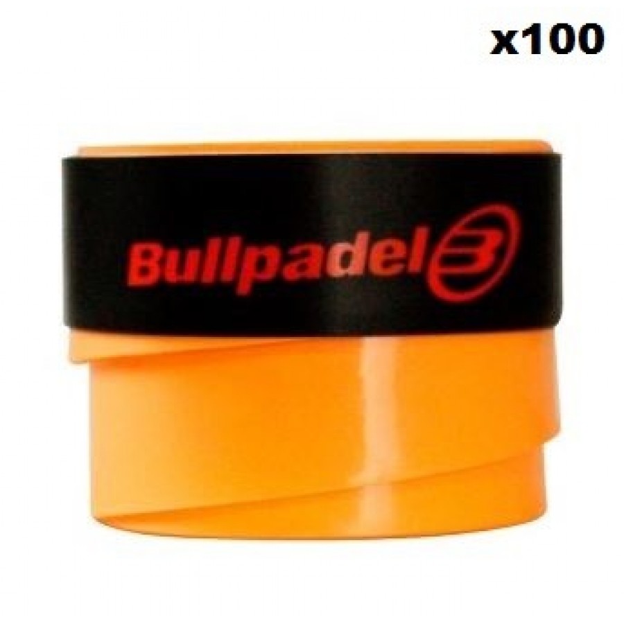 Overgrips Bullpadel Arancione Liscio 100 Unità - Barata Oferta Outlet