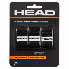 Overgrips Head Padel Pro Perfurado Preto 3 Unidades Overgrips Head Padel Pro Perfurado Preto 3 Unidades
