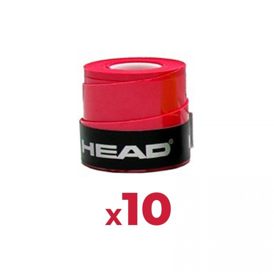 Overgrips Head Xtreme Soft Red 10 Units - Barata Oferta Outlet