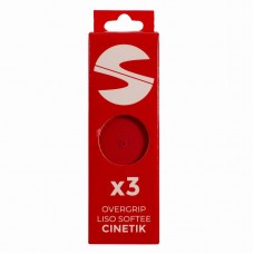 Softee Cinetik Smooth Red Overgrips 3 Units