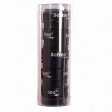 Softee Tech Smooth Black Overgrips 5 unità