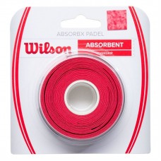 Overgrips Wilson AbsorbX Padel Rojo 3 Unidades