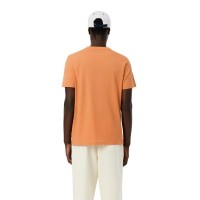 Pack Camiseta Lacoste Novak Djokovic Naranja y Gorra Blanco