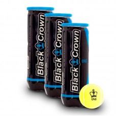 Pack of 3 Black Crown One Ball Canisters