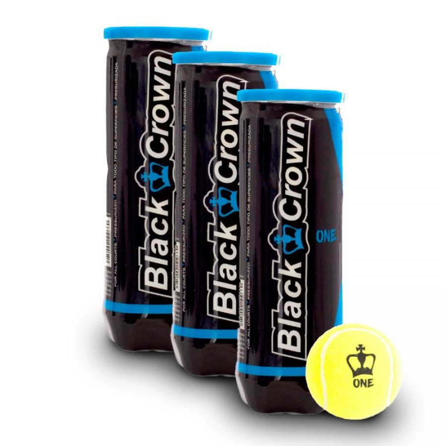 Confezione da 3 barattoli di palline Black Crown One