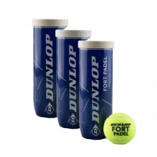 Pack de 3 Botes de Pelotas Dunlop Fort Padel Pack de 3 Botes de Pelotas Dunlop Fort Padel
