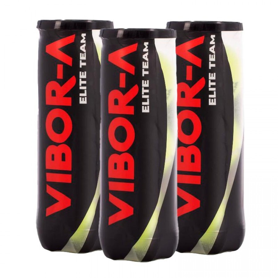 Pack of 3 Bottles of Balls Vibora Elite Team