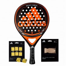 Pack Pala Adidas Bisoke Carbon con Overgrips y Protector Pack Pala Adidas Bisoke Carbon con Overgrips y Protector