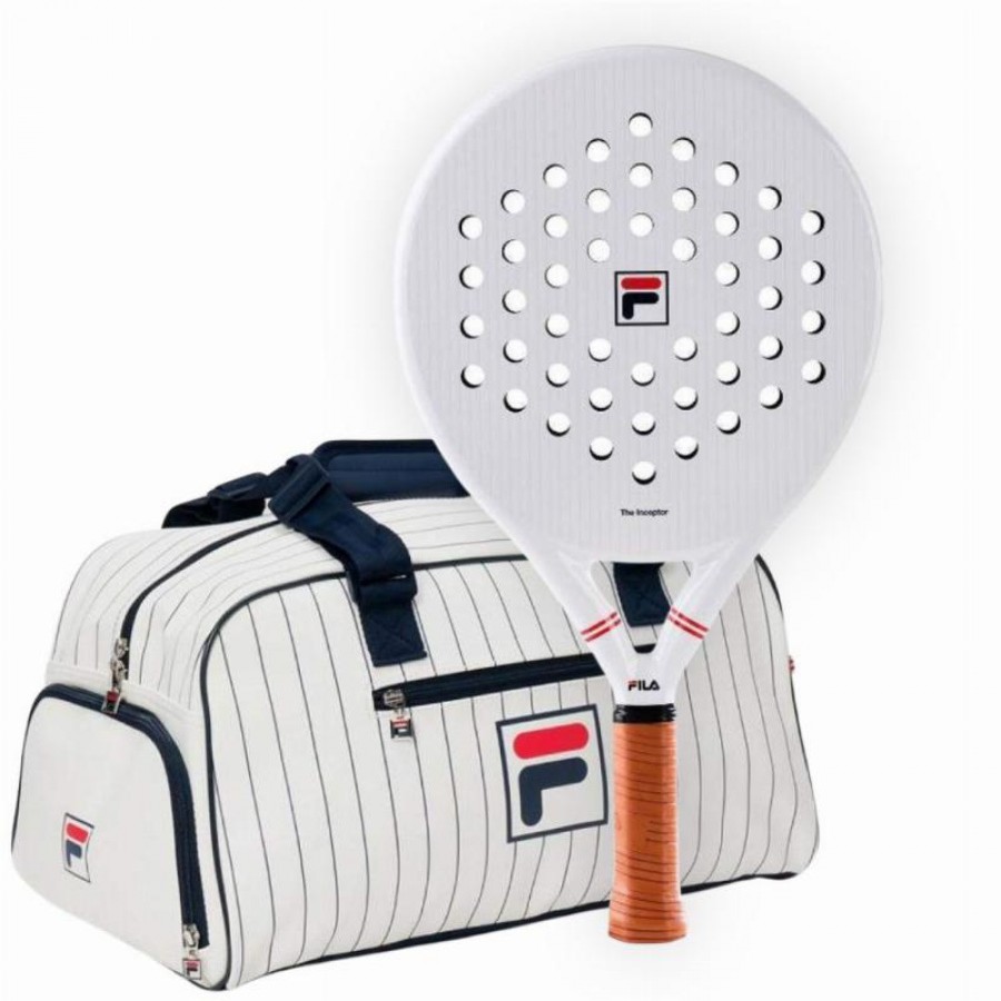 Pack Fila The Inceptor Sac Raquette et Raquette de Padel Blanc