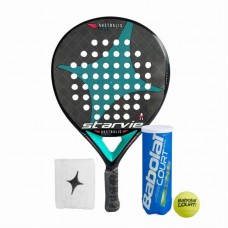 Pack Pala StarVie Australis Light con Munequera y Pelotas Pack Pala StarVie Australis Light con Munequera y Pelotas