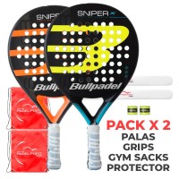 Confezione Palas Bullpadel Sniper X Series Giallo y Arancione