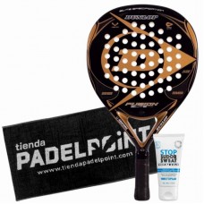 Dunlop Fusion Elite Pro Gold Paddle Pack com Toalha e Magnésio Dunlop Fusion Elite Pro Gold Paddle Pack com Toalha e Magnésio