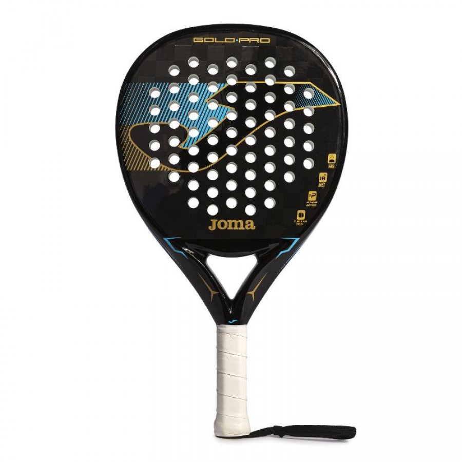 Joma Gold Pro Racket Black Turquoise