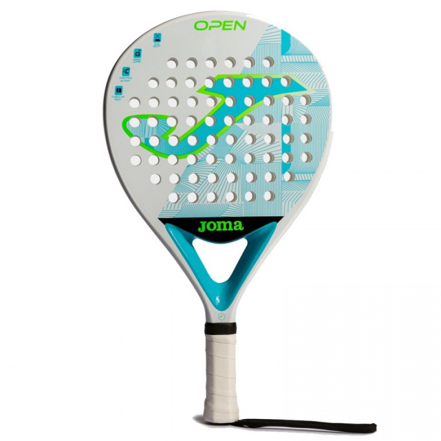 Joma Open Turquoise White Fluor Racket