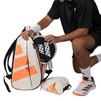 Adidas Multigame 3.5 Bolsa Padel Laranja Giz Branca