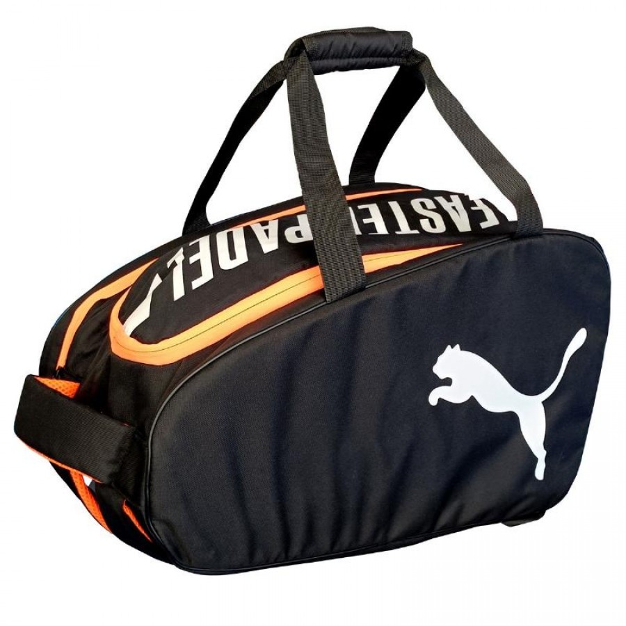 Paletero Puma Nova Elite Small Negro Naranja