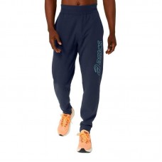 Asics Logo Midnight Blue Green Pants Asics Logo Midnight Blue Green Pants