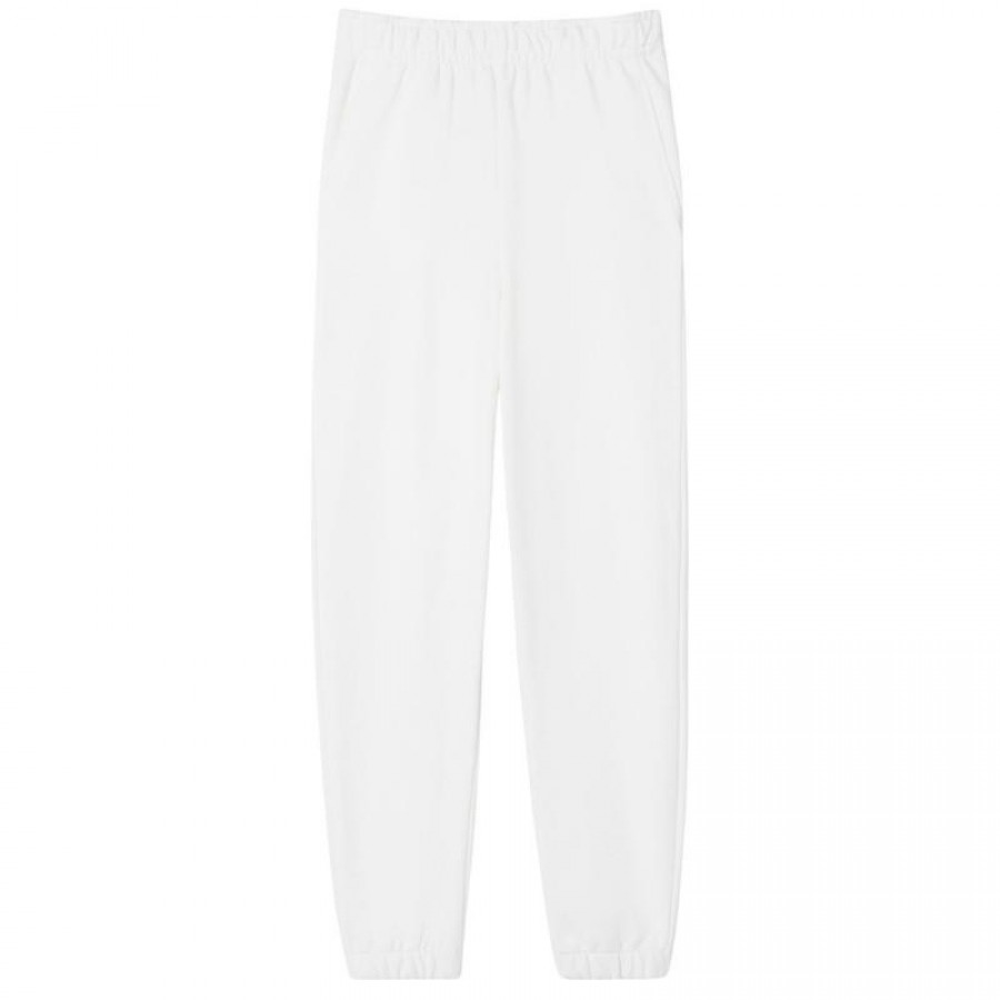 Pantalon Lacoste Sport Algodon Blanco Mujer