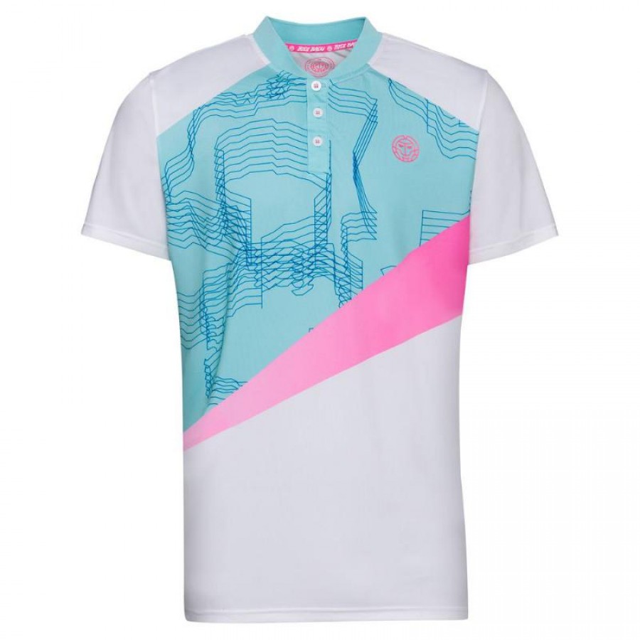 Polo Bidi Badu Kesar White Pink Mint