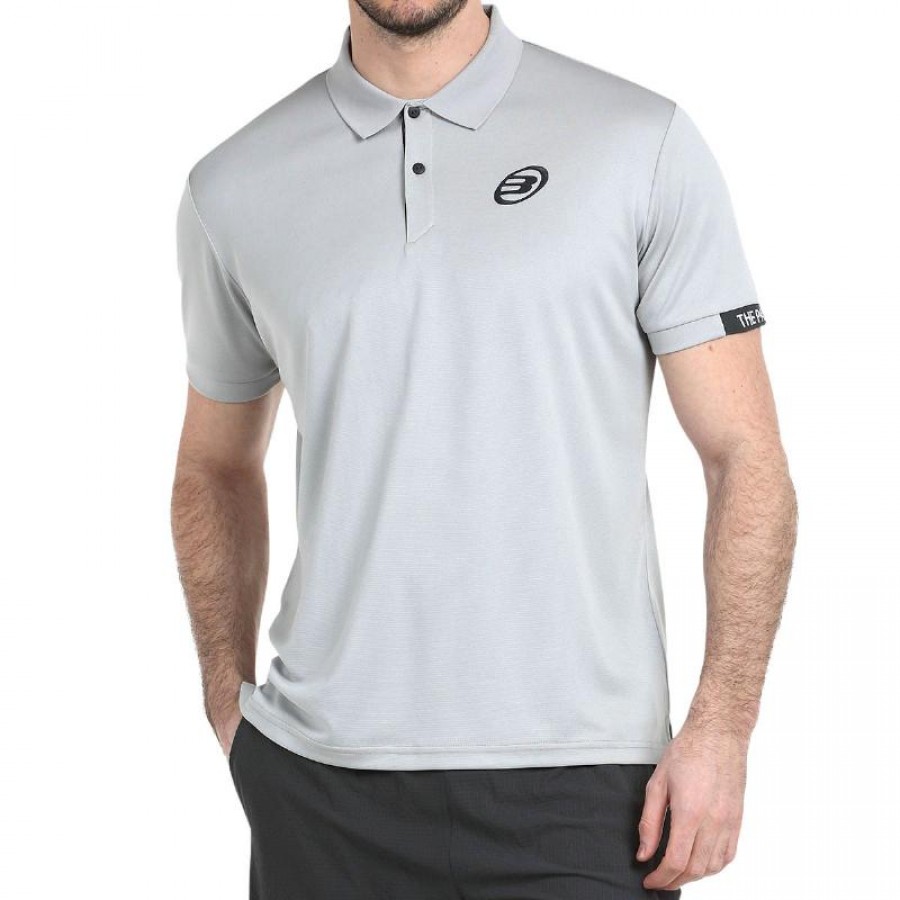 Bullpadel Unete Gris Perola Camisa Polo de Dois Tons