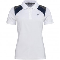 Head Club 22 Blanc Polo Femme Bleu Marine Head Club 22 Blanc Polo Femme Bleu Marine