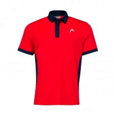 Polo Testa Slice Rosso Blu Scuro Polo Testa Slice Rosso Blu Scuro