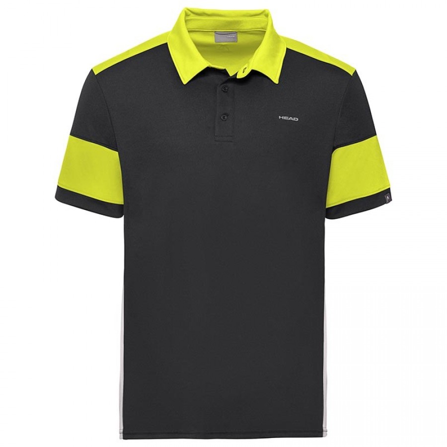 Polo Head Ace Negro Amarillo