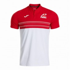 Polo Joma A1 Padel Bianco Rosso Polo Joma A1 Padel Bianco Rosso