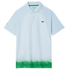Polo Lacoste Daniil Medvedev Ultra Dry Azul Claro Verde