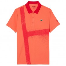 Polo Lacoste Novak Djokovic Ultra Dry Naranja Rojo